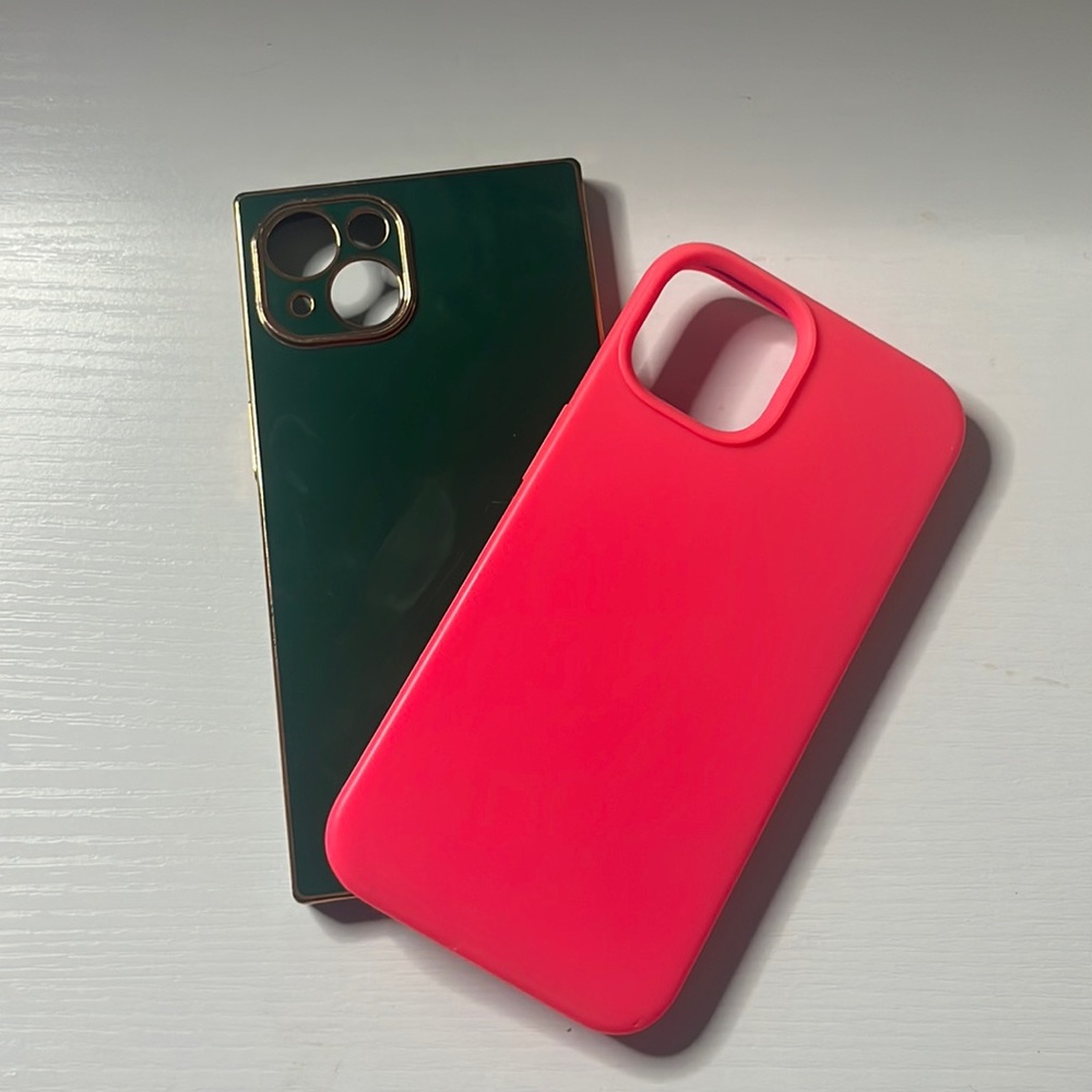 Pink and Green Amazon iPhone 13 Cases